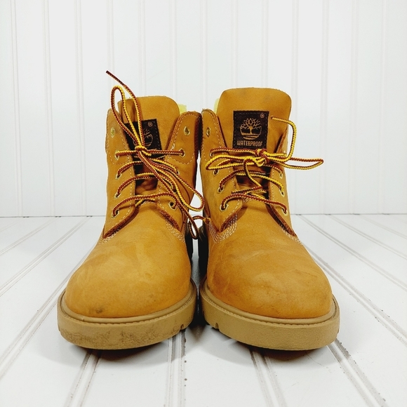 Timberland 6Inch Classic Waterproof Leather Yellow Wheat Lace Up Boots I422 main image 11